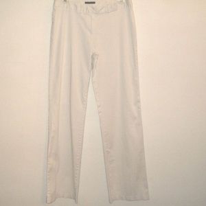 Sisley Italy Dress Pants US 12 White w/ Pinstripes